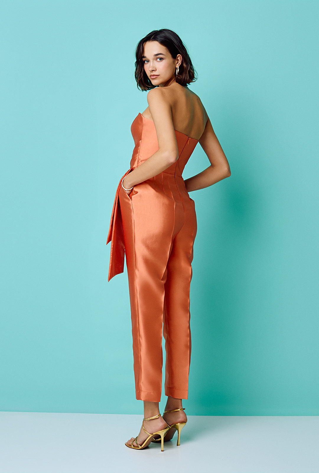 Bandeau Mikado Jumpsuit