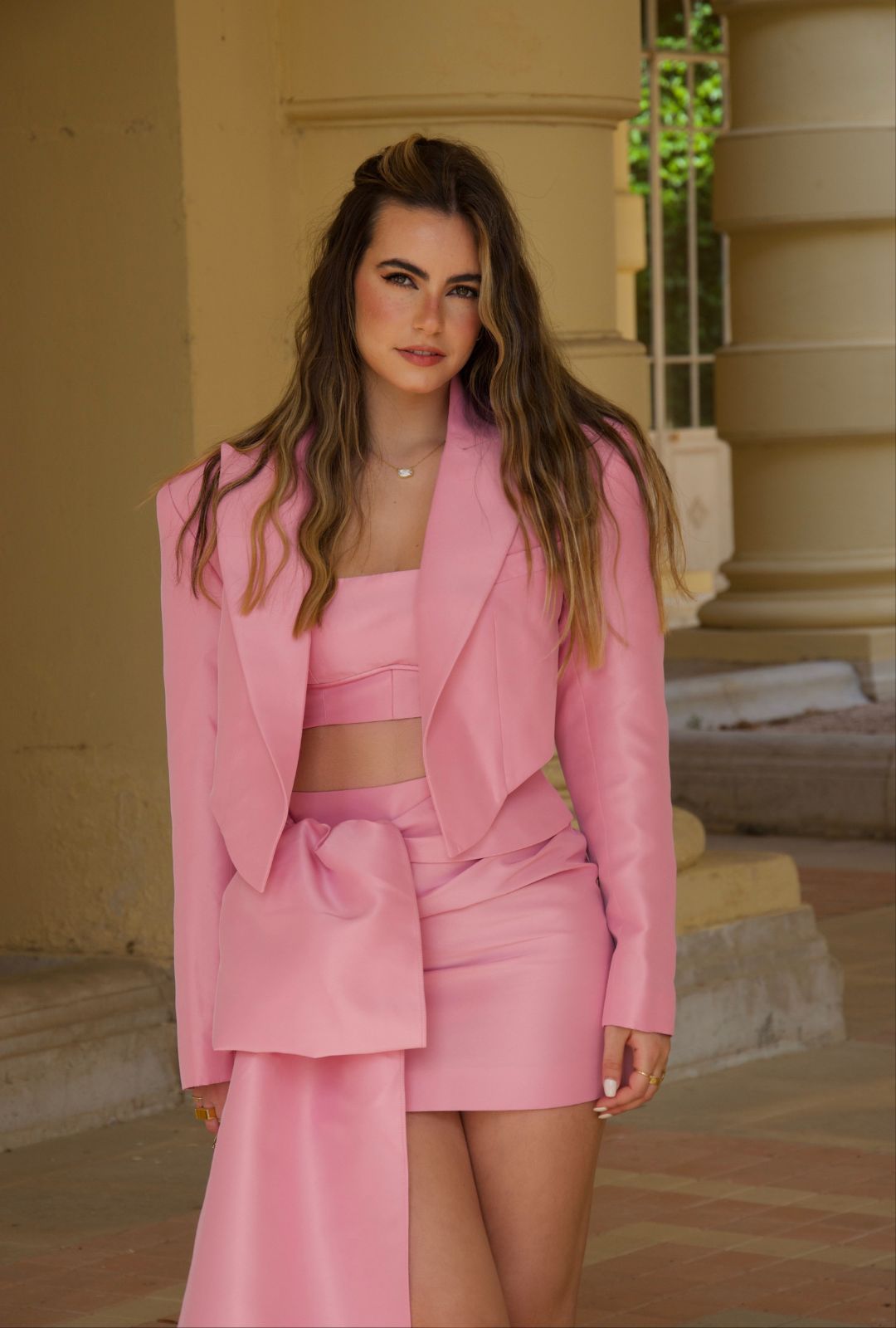 Short Blazer with Pronounced Shoulders