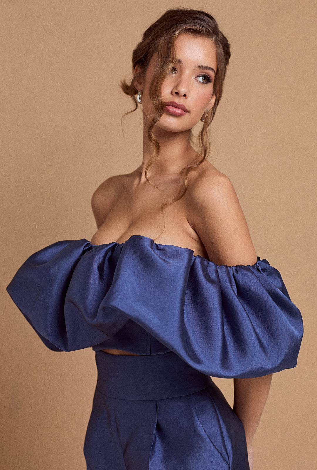 Off-Shoulder Mikado Top