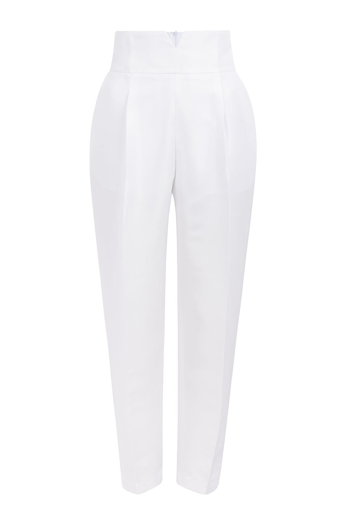 High-Waisted Trousers with Signature V-Waist