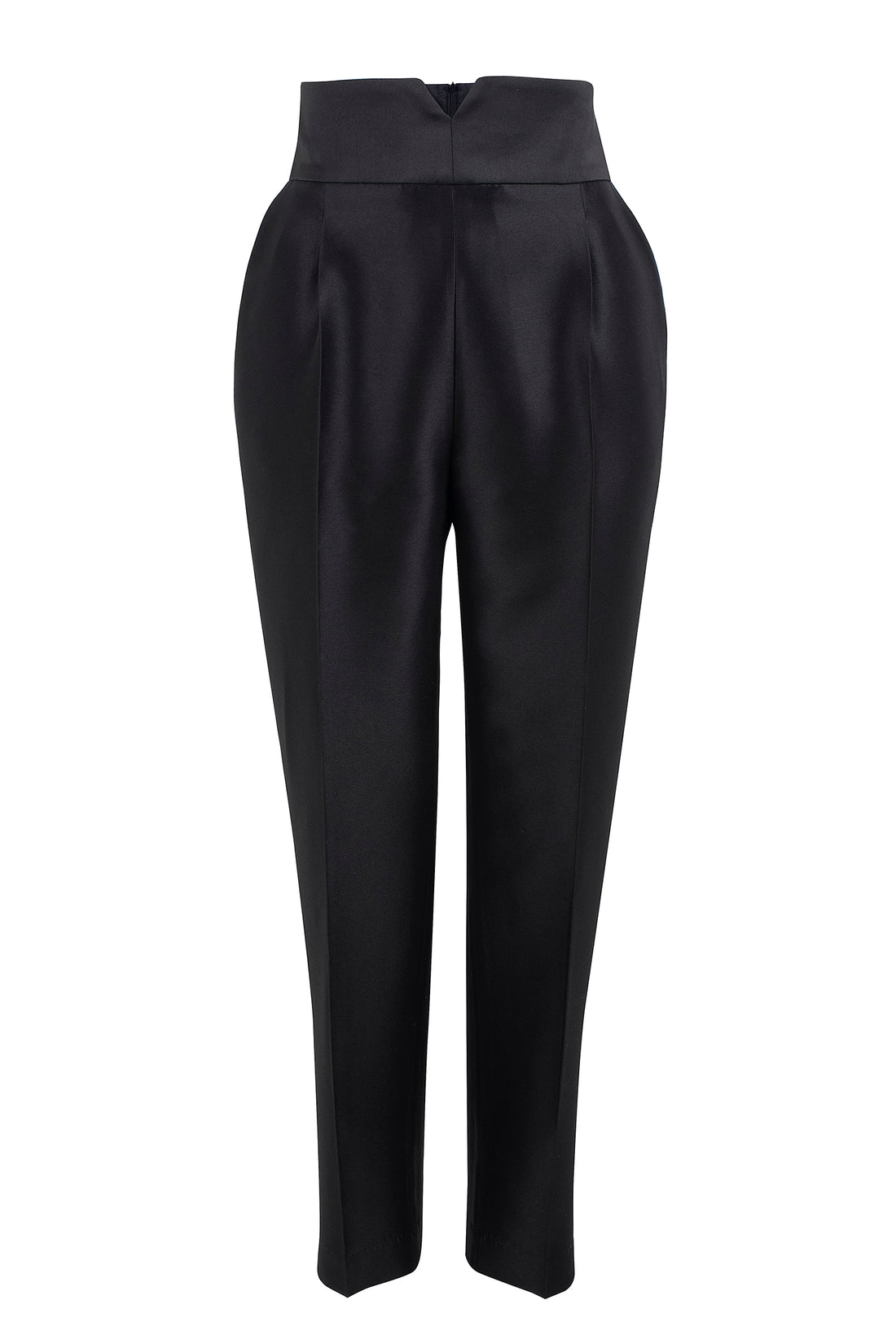 High-Waisted Trousers with Signature V-Waist