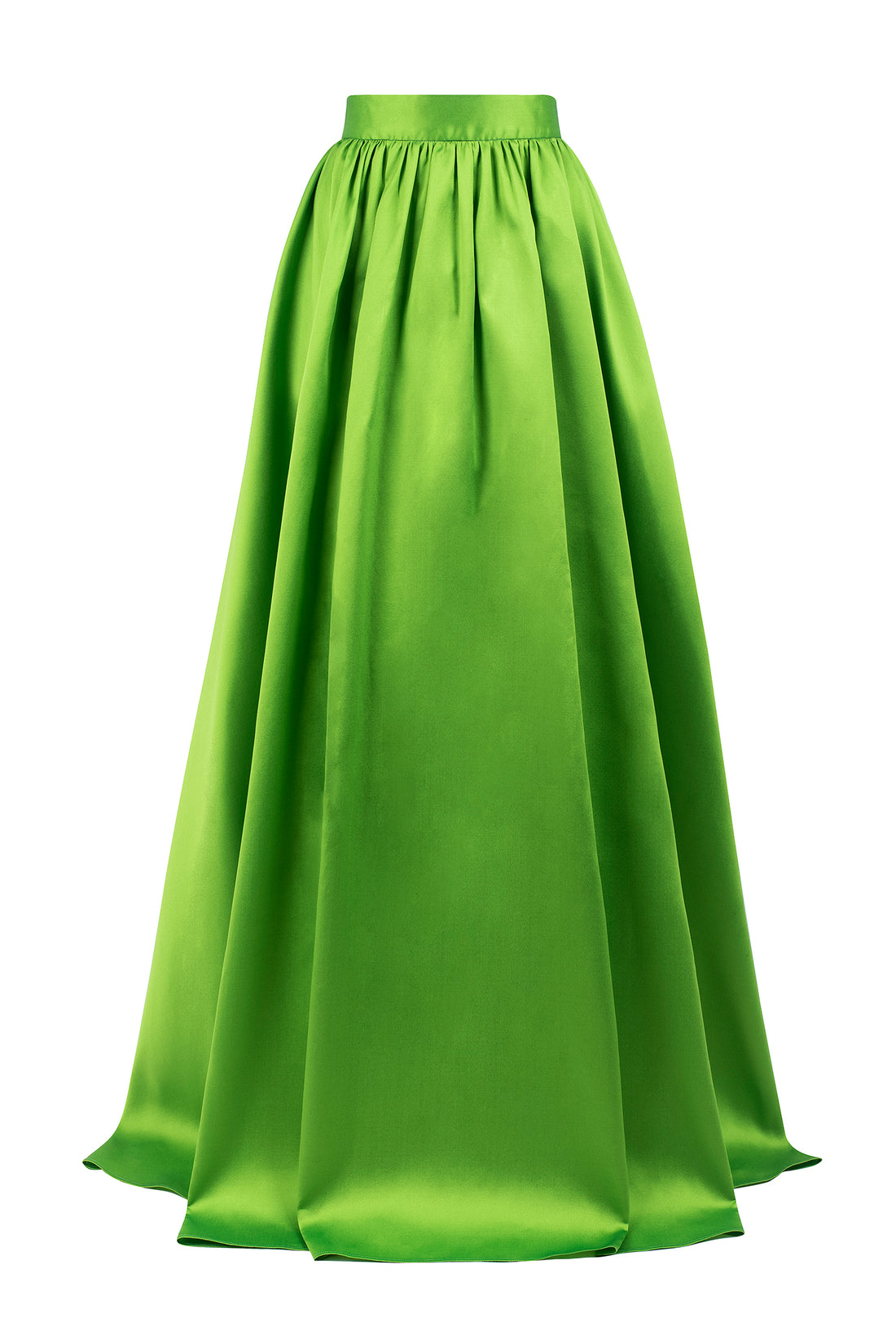 High-Waisted Silk-Blend Voluminous Skirt