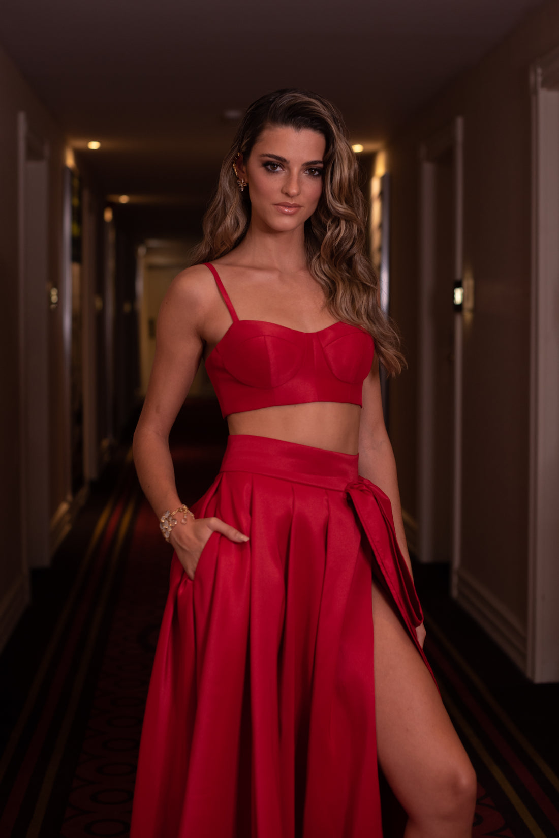 Mini Bustier with Thin Straps